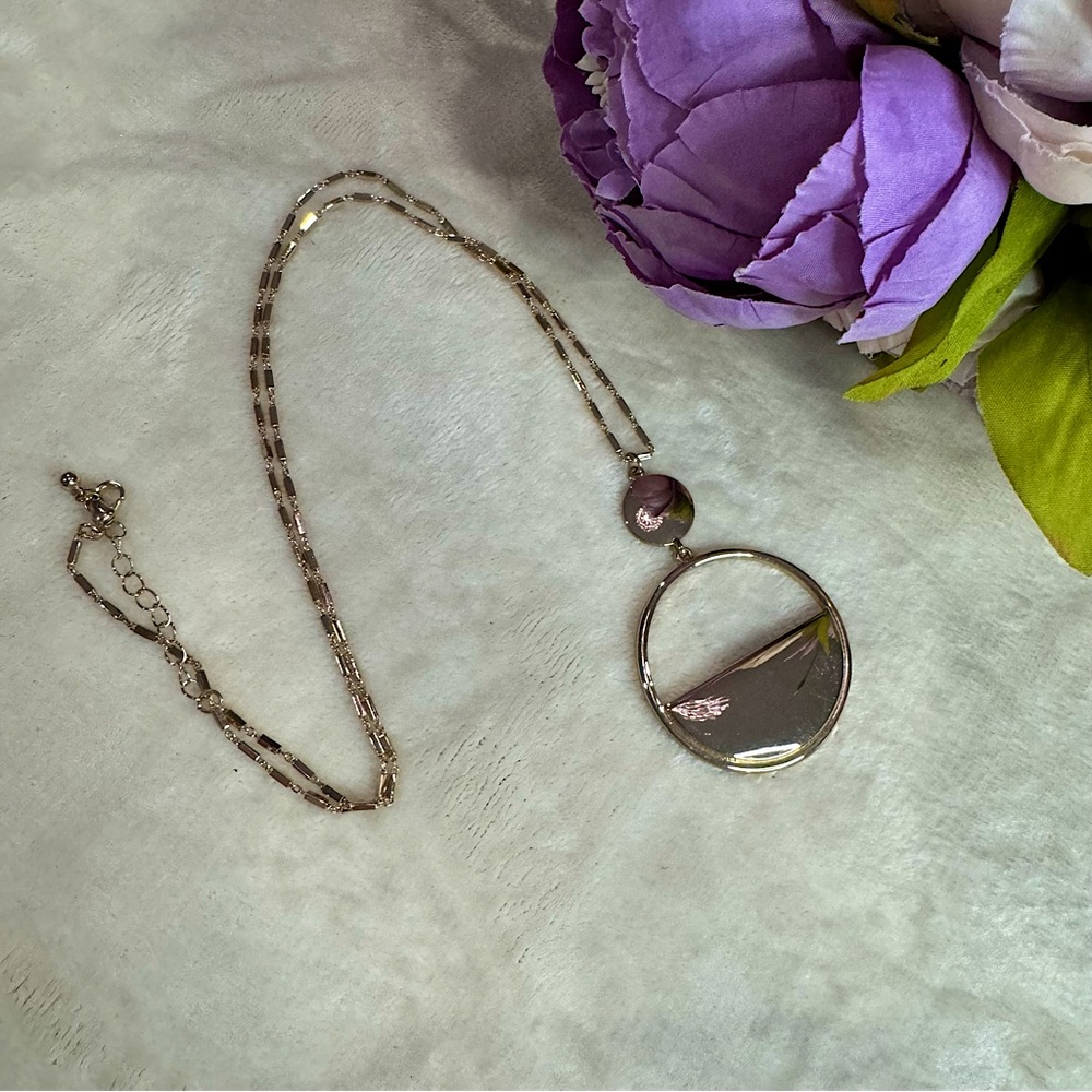 Boutique Long Gold Statement Necklace